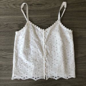 Abercrombie eyelet tank ✨
